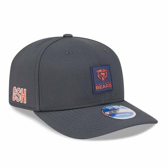 Chicago Bears New Era 2025 Sideline On-Field 9SEVENTY Stretch Snap Adjustable Trucker Cap