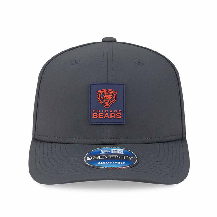 Chicago Bears New Era 2025 Sideline On-Field 9SEVENTY Stretch Snap Adjustable Trucker Cap