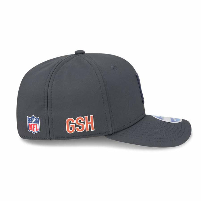 Chicago Bears New Era 2025 Sideline On-Field 9SEVENTY Stretch Snap Adjustable Trucker Cap