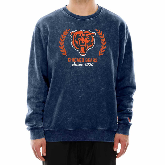 Chicago Bears New Era Navy Crest Crewneck Sweatshirt