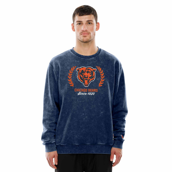 Chicago Bears New Era Navy Crest Crewneck Sweatshirt