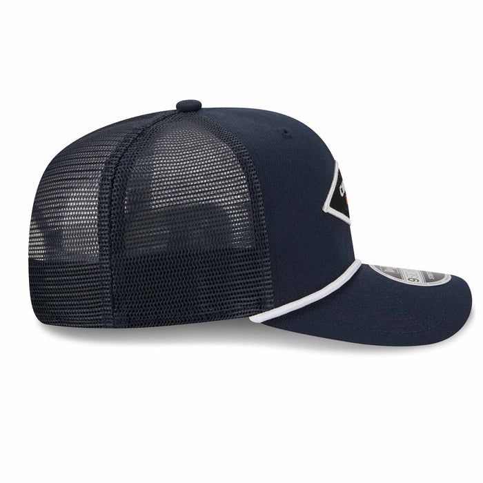 Chicago Bears New Era Navy Diamond 9SEVENTY Stretch Snap Rope Mesh Adjustable Cap