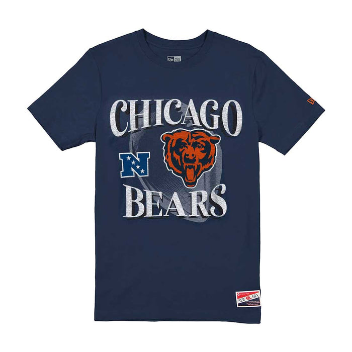 Chicago Bears New Era Navy Football Short Sleeve T-Shirt