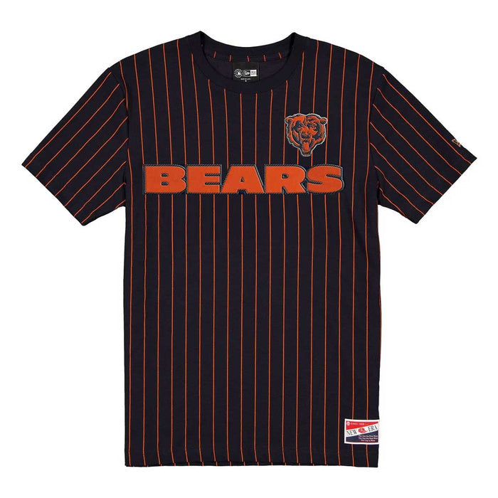 Chicago Bears New Era Navy Pinstripe Short Sleeve T-Shirt