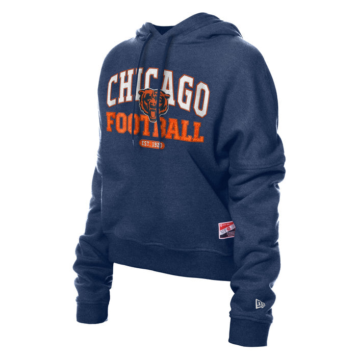 Chicago Bears New Era Women's Chicago Football Throwback Hooded Sweatshirt