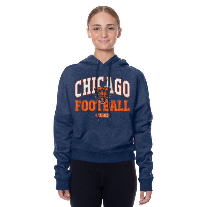Chicago Bears New Era Women's Chicago Football Throwback Hooded Sweatshirt