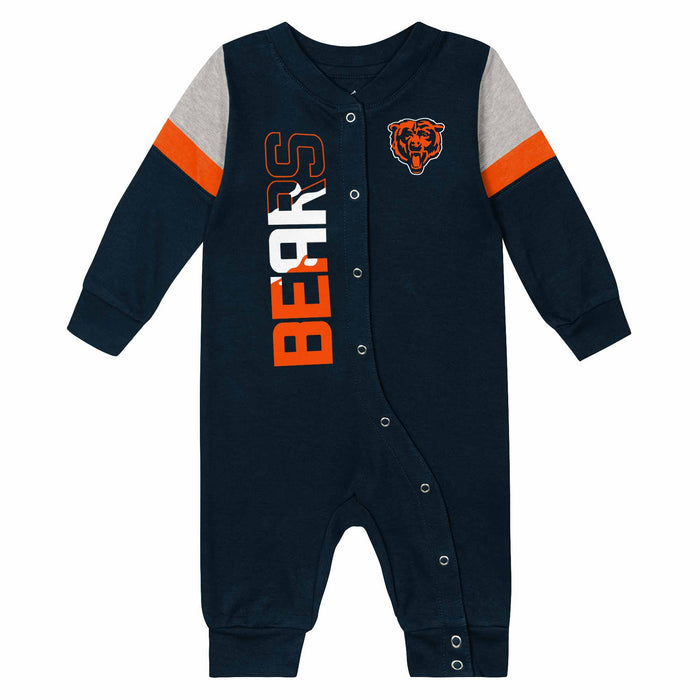 Chicago Bears Newborn Playhard Long Sleeve Coverall