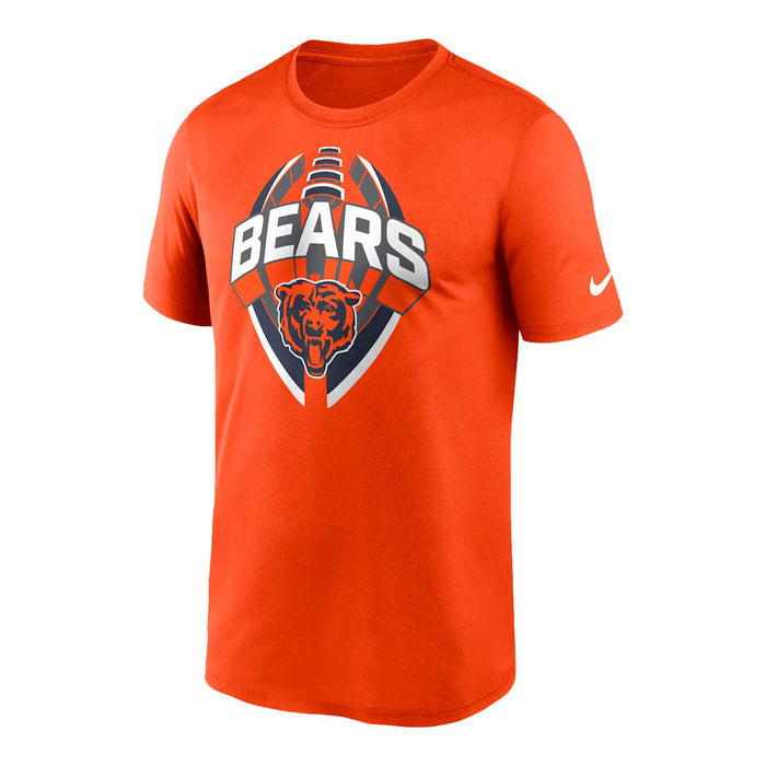 Chicago Bears Nike Orange Primetime Football Logo Short Sleeve T-Shirt