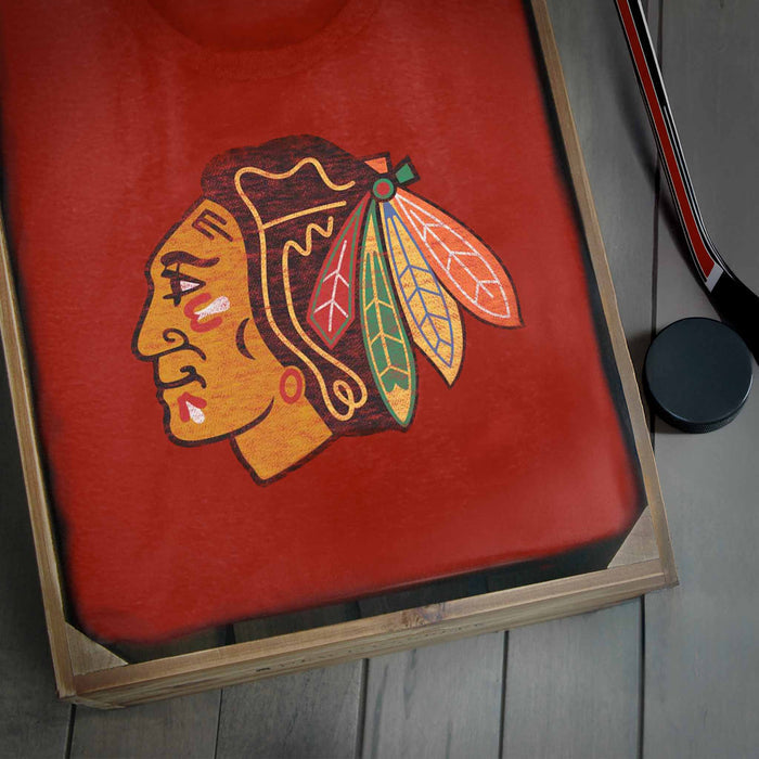 Chicago Blackhawks 47 Brand Racer Red Premier Franklin T-Shirt