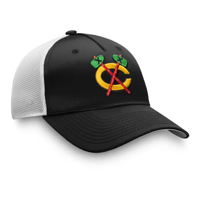Chicago Blackhawks Fanatics Rink 9 Adjustable Mesh Snapback Cap