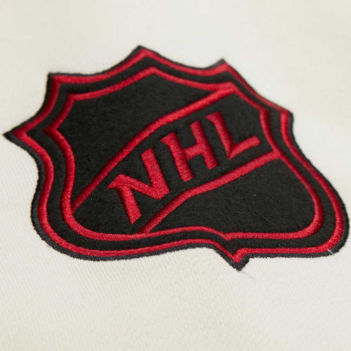 Chicago Blackhawks Mitchell & Ness Courtside Fleece Button Up Jacket