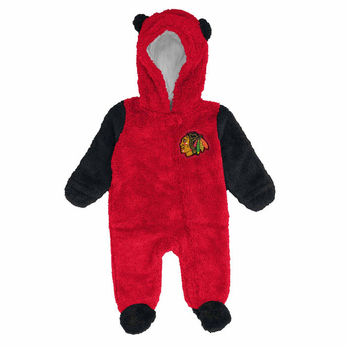 Chicago Blackhawks Newborn Stay Napping Teddy Bunting