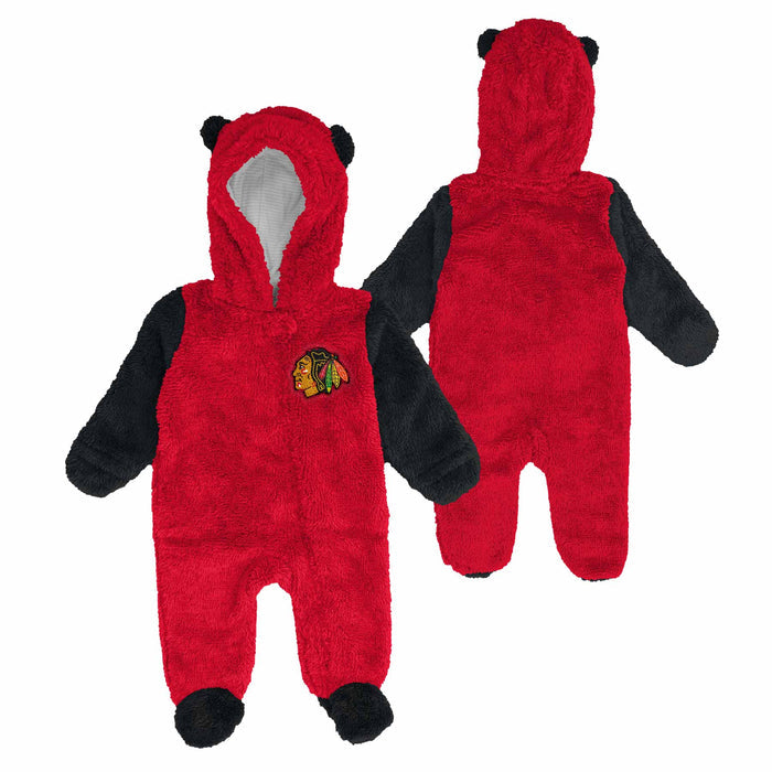 Chicago Blackhawks Newborn Stay Napping Teddy Bunting