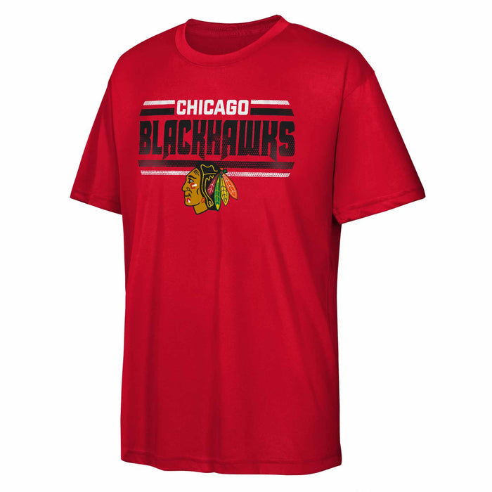 Chicago Blackhawks Youth Electric Snipe Ultra Short Sleeve T-Shirt