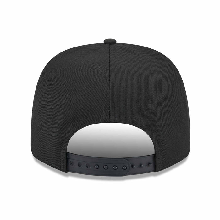 Chicago Bulls New Era Black Bulls Head Logo 9SEVENTY Stretch Fit Multi Rope Adjustable Cap