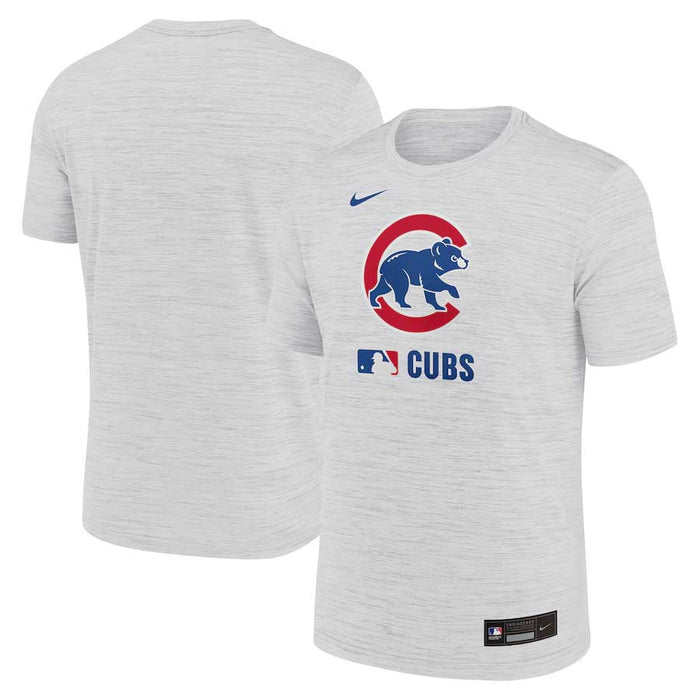 Chicago Cubs 2025 Nike Authentic Collection Grey Velocity Dri Fit T-Shirt