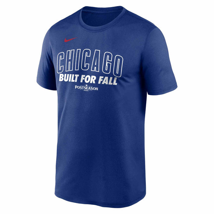 Chicago Cubs Nike 2025 Post Season Participants Built For Fall Royal Blue Short Sleeve T-Shirt