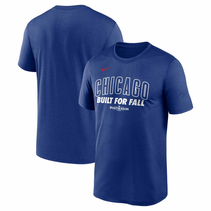 Chicago Cubs Nike 2025 Post Season Participants Built For Fall Royal Blue Short Sleeve T-Shirt