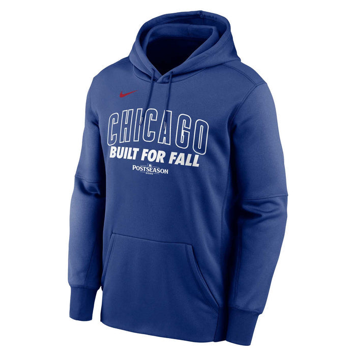 Chicago Cubs Nike 2025 Youth Post Season Participants Built For Fall Royal Blue Hooded Sweatshirt