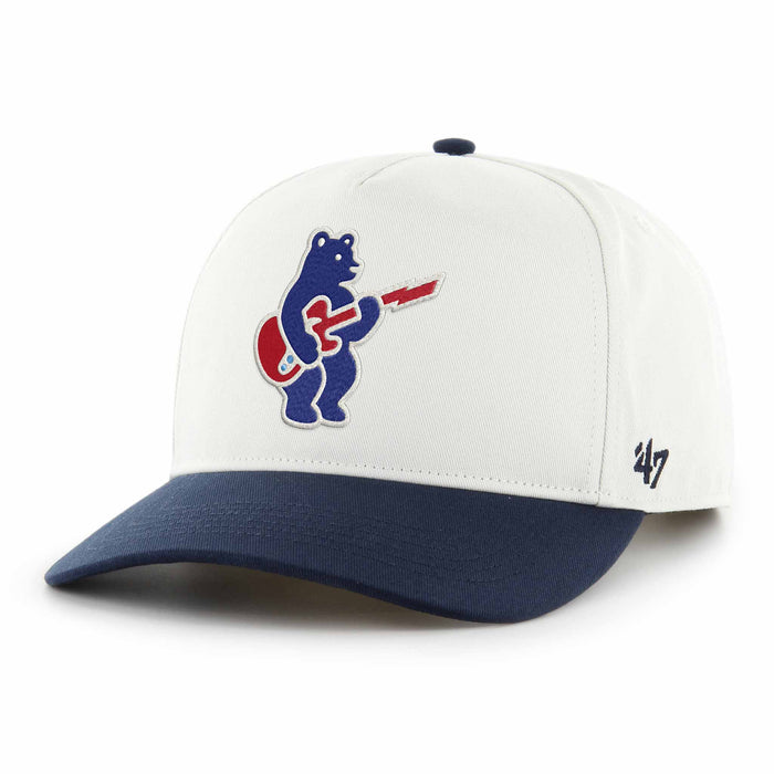 Chicago Cubs 47 Brand Blues Rock Bear Logo Two Tone Hitch Adjustable Cap