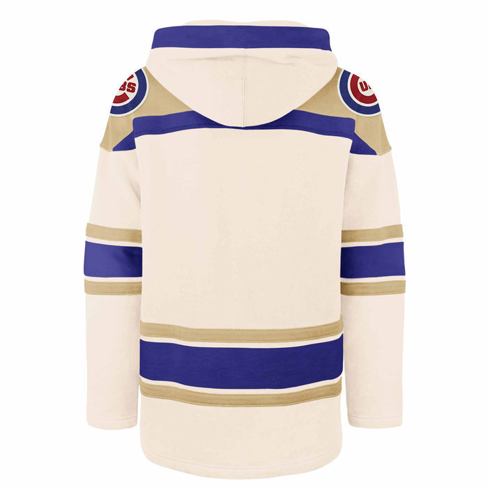 Chicago Cubs 47 Brand Gold Walking Bear Lacer Hooded Sweatshirt