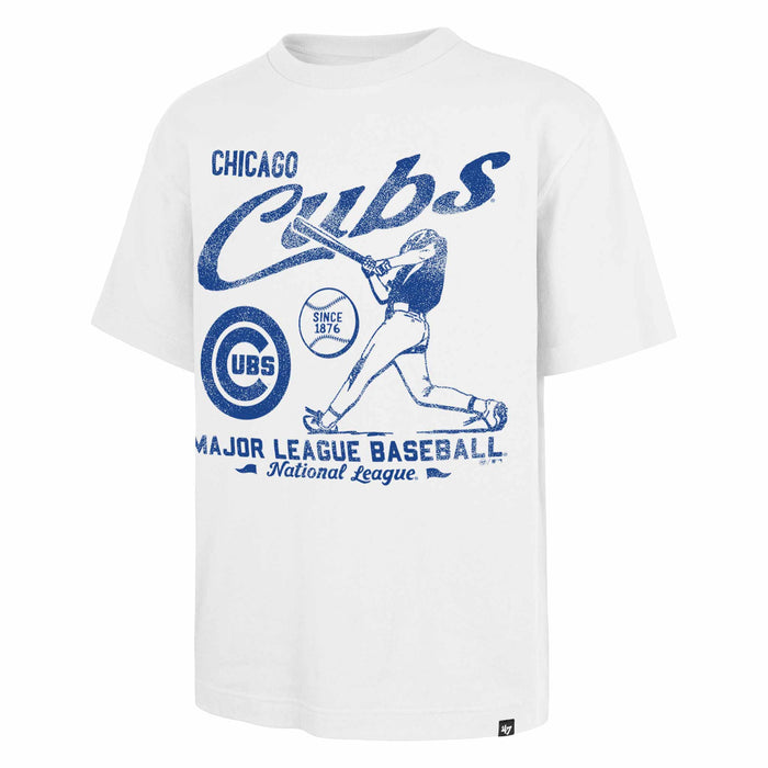 Chicago Cubs 47 Brand White RegionalFoundation White Script Short Sleeve T-Shirt