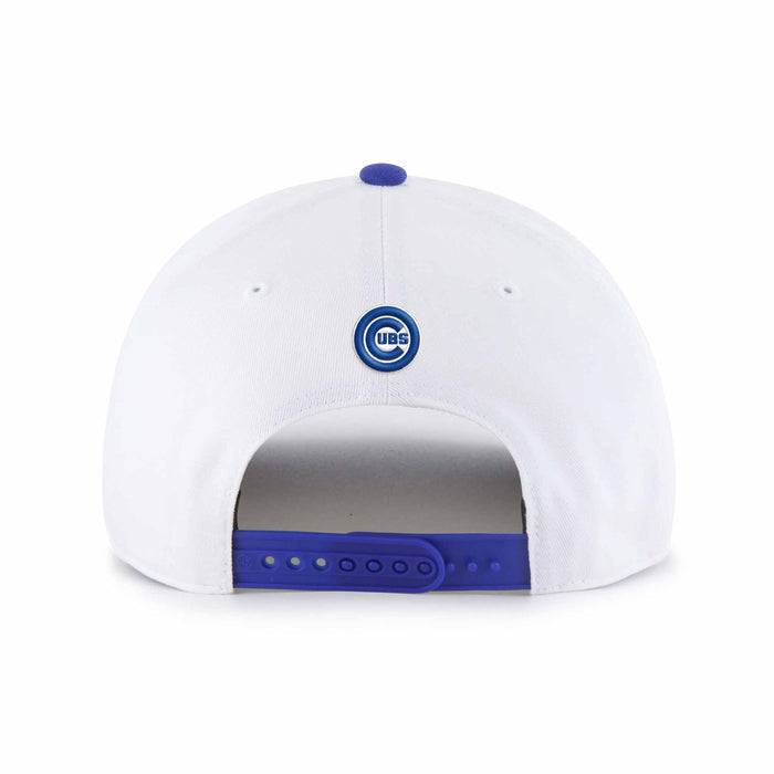 Chicago Cubs 47 Brand White Two Tone Script Hitch Adjustable Cap