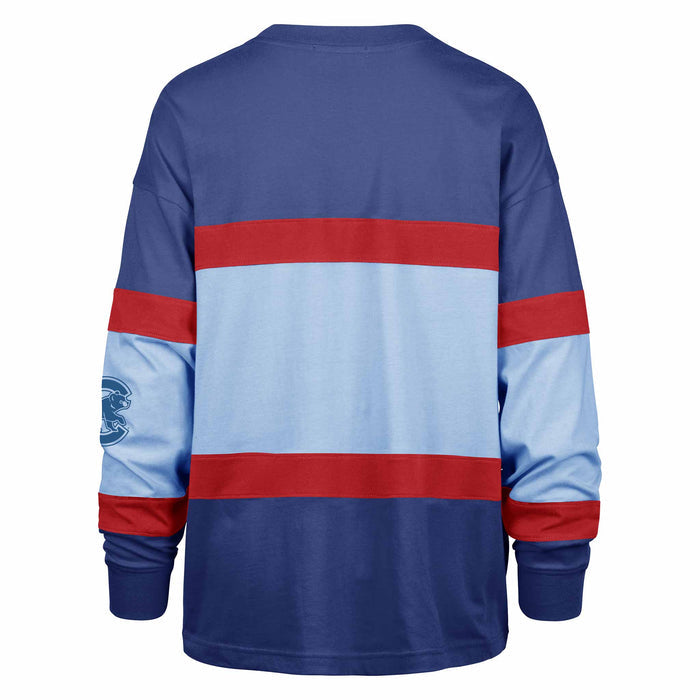 Chicago Cubs 47 Brand Women's Breezyway Archive Long Sleeve T-Shirt