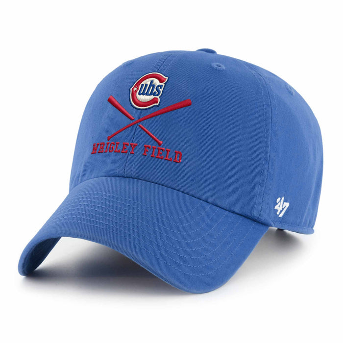 Chicago Cubs 47 Brand Wrigley Field Blues Alternate Clean Up Adjustable Cap