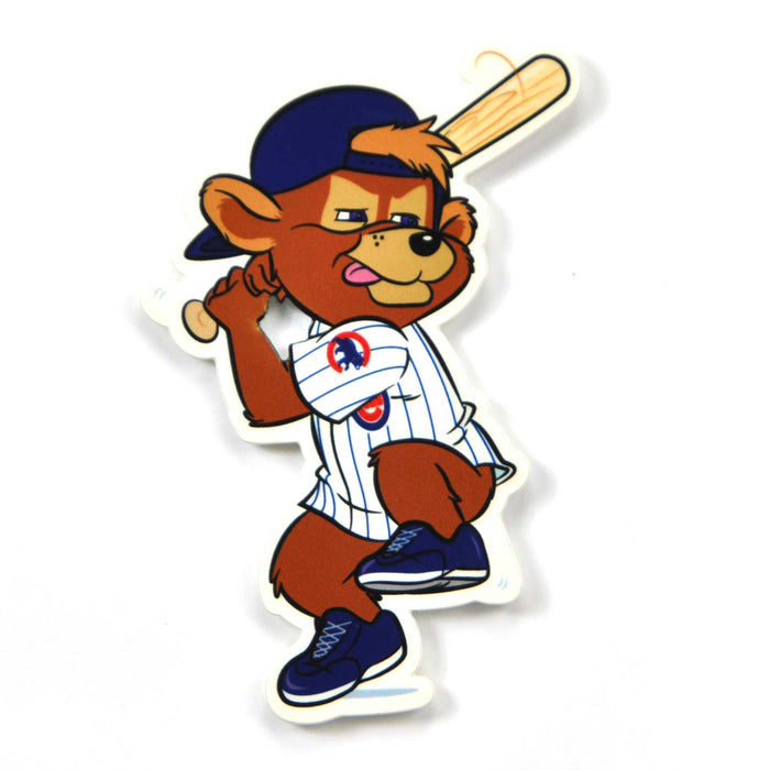 Chicago Cubs Clark the Bear 4" Laser Cut Steel Magnet
