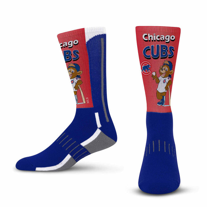 Chicago Cubs Clark The Cub Phenom Curve Adult Sock