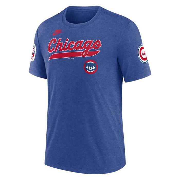 Chicago Cubs Nike Cooperstown 1984 Underline Triblend T-Shirt
