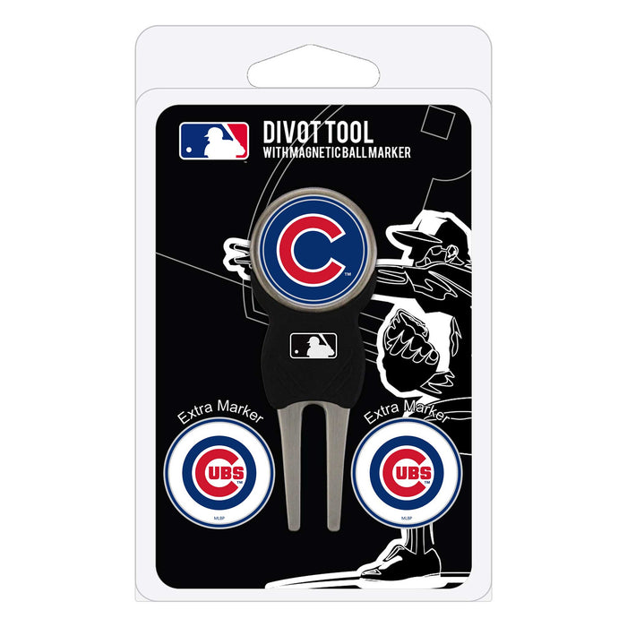 Chicago Cubs Golf Divot Tool Pack With 3 Ball Markers