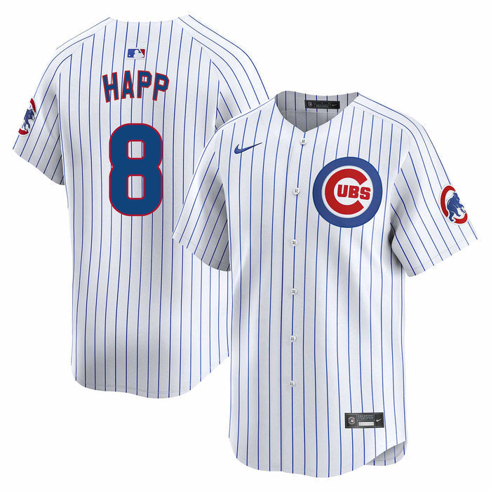 Chicago Cubs Ian Happ Youth Home Nike Home Run Jersey With Authentic Lettering