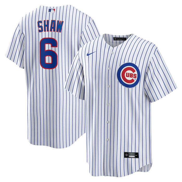 Chicago Cubs Matt Shaw Youth Nike Home Baseline Jersey With Authentic Lettering