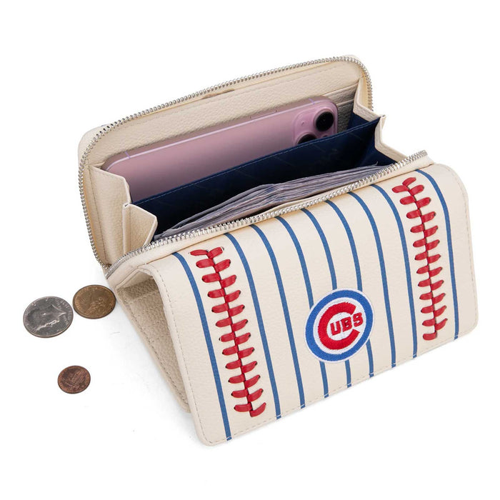 Chicago Cubs Montana West Pinstripe Wallet Wristlet