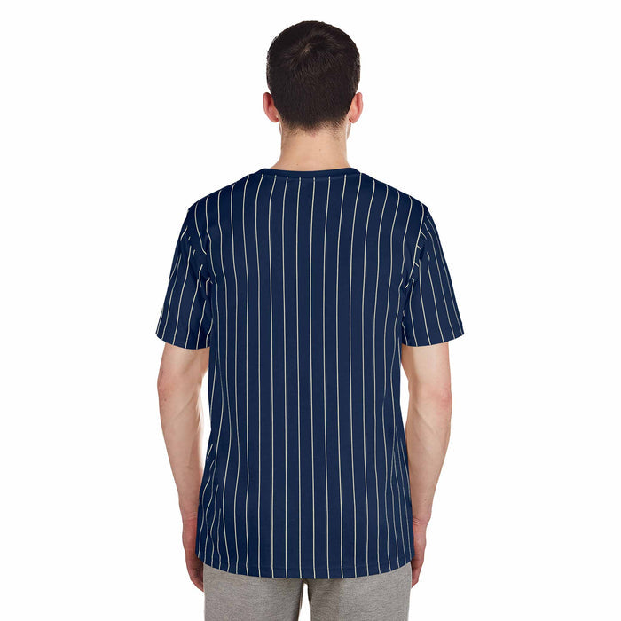 Chicago Cubs New Era 1914 Bear Navy Pinstripe T-Shirt