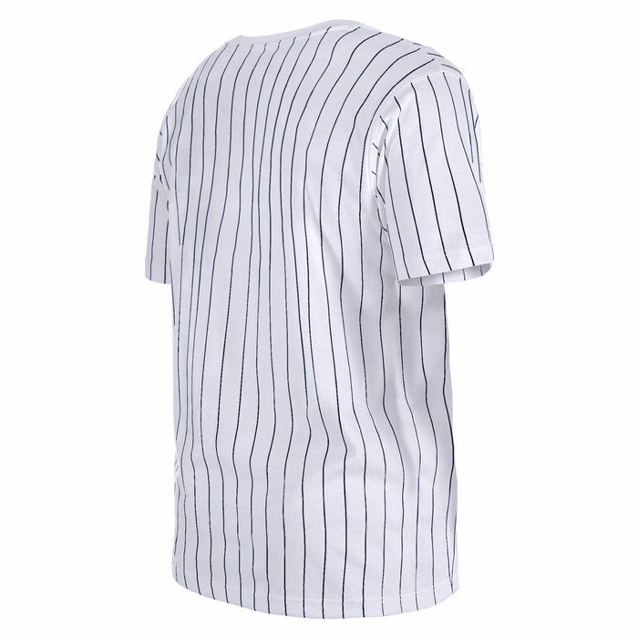 Chicago Cubs New Era 1914 Bear White Pinstripe T-Shirt