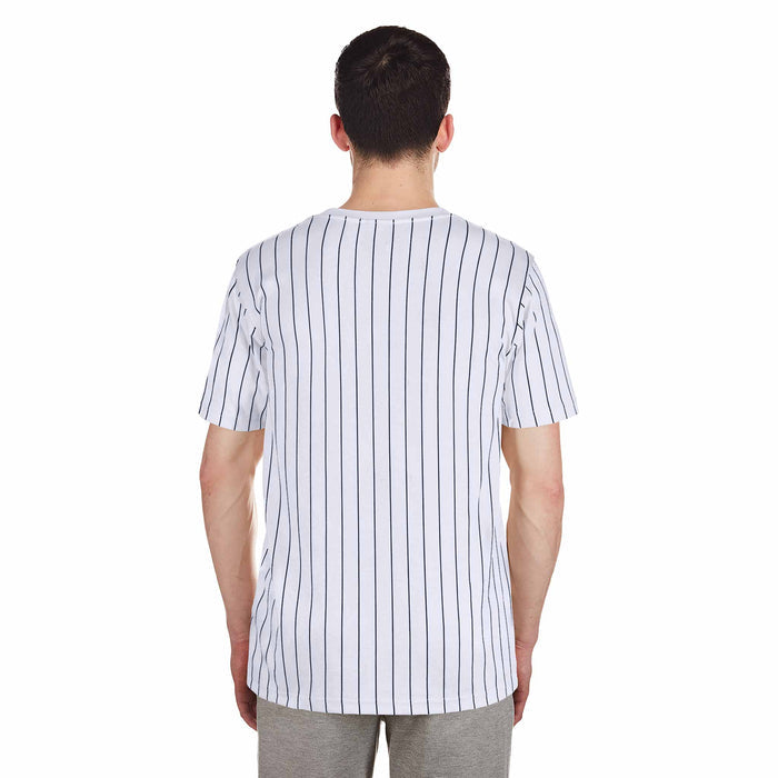 Chicago Cubs New Era 1914 Bear White Pinstripe T-Shirt