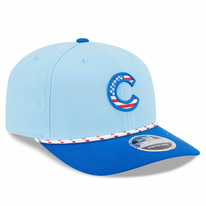 Chicago Cubs New Era 2025 Fourth of July 9SEVENTY Rope Stretch Snap Adjustable Cap