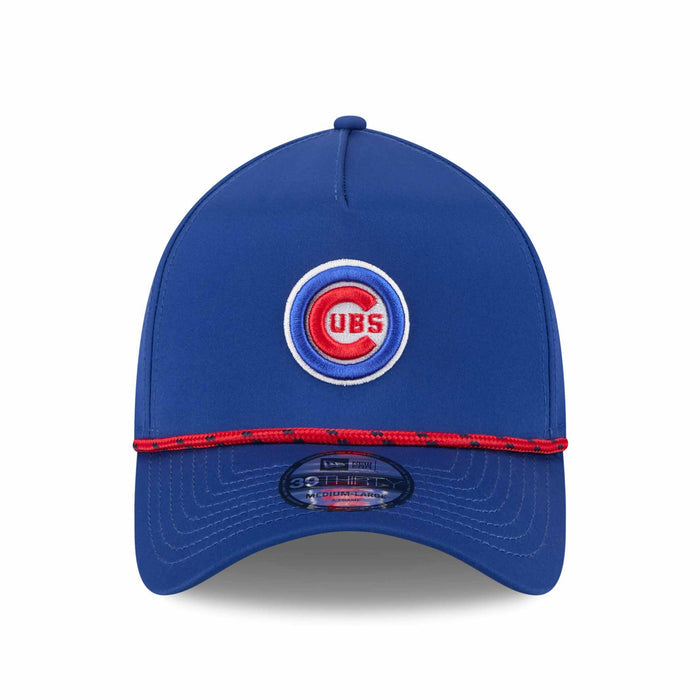 Chicago Cubs New Era 39THIRTY Royal Mesh Rope Stretch Fit Cap