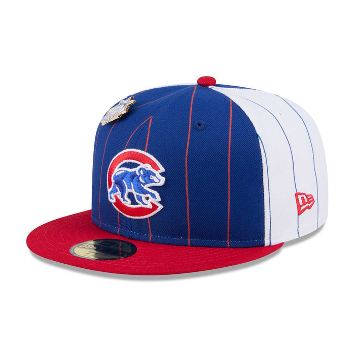 Chicago Cubs New Era 59FIFTY Two Color Pinstripe Fitted Cap