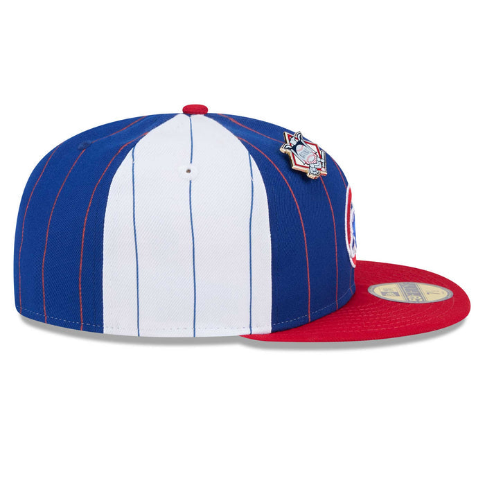 Chicago Cubs New Era 59FIFTY Two Color Pinstripe Fitted Cap