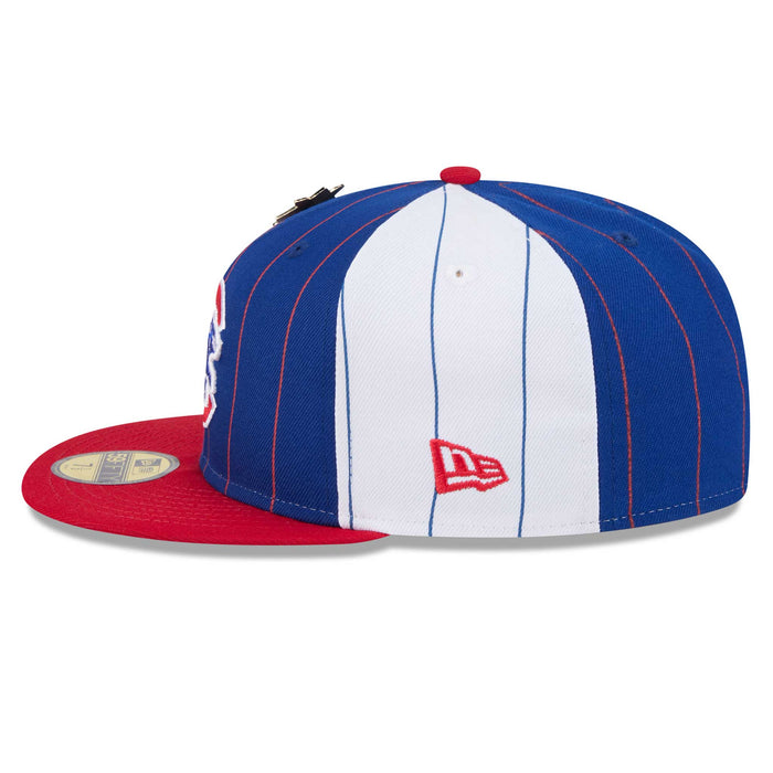 Chicago Cubs New Era 59FIFTY Two Color Pinstripe Fitted Cap