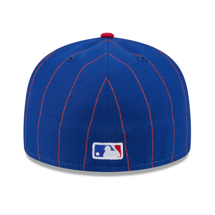 Chicago Cubs New Era 59FIFTY Two Color Pinstripe Fitted Cap