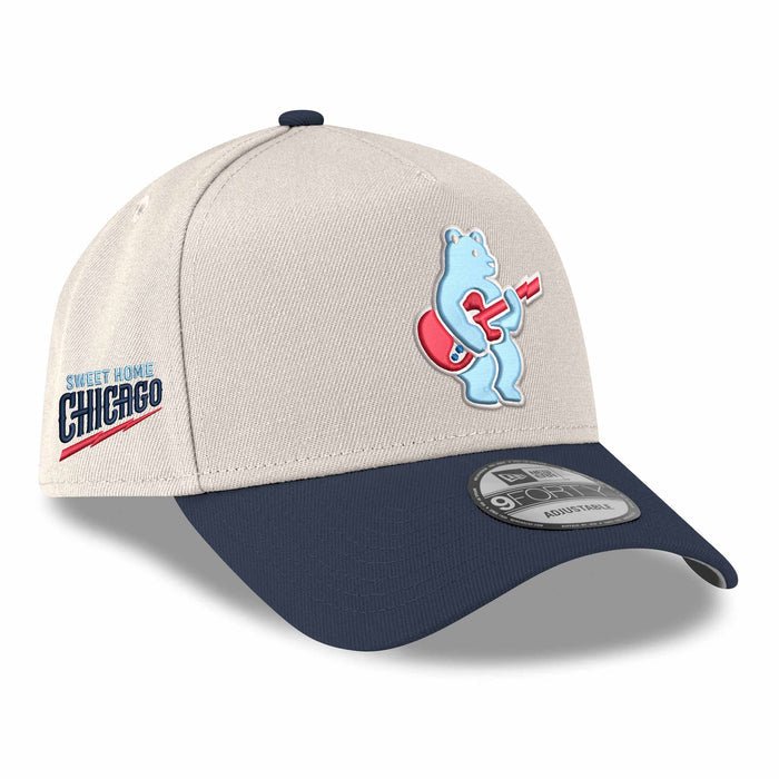 Chicago Cubs New Era 9FORTY M Crown Rock Bear Two Tone Adjustable Cap