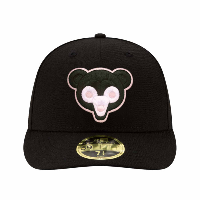 Chicago Cubs New Era Black Pink 1969 Bear and Patch Low Profile 59FIFTY Fitted Cap