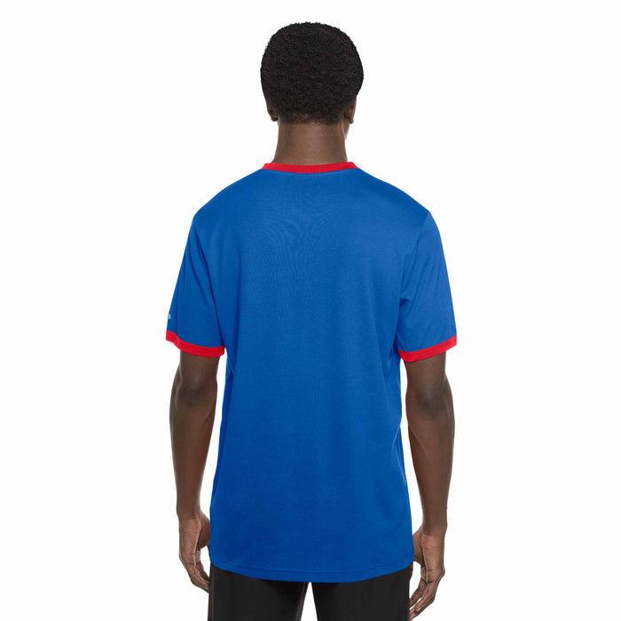 Chicago Cubs New Era Bullseye Script V neck T-Shirt
