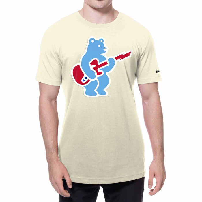 Chicago Cubs New Era Chrome Rock Bear Logo Short Sleeve T-Shirt