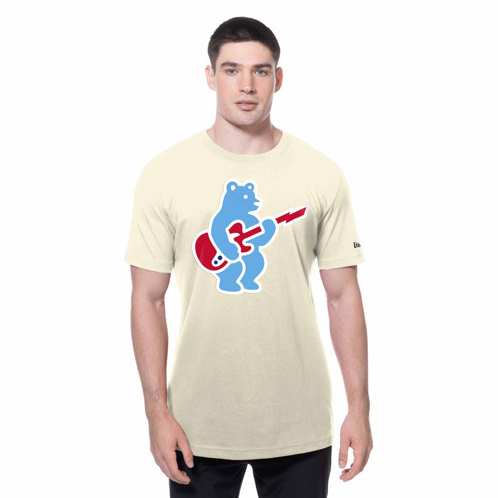 Chicago Cubs New Era Chrome Rock Bear Logo Short Sleeve T-Shirt